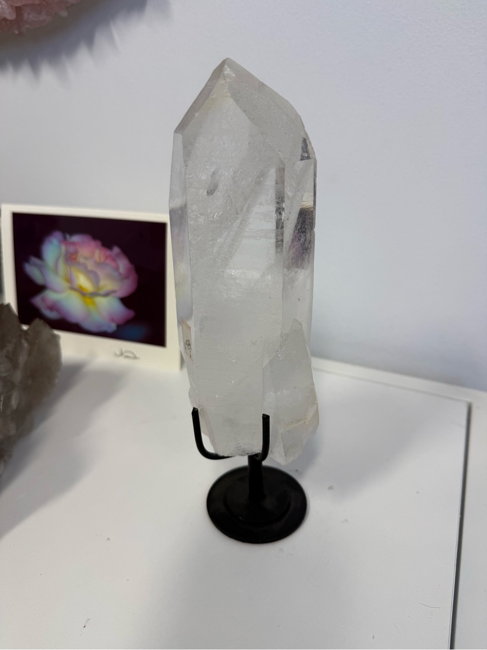 Lemurian Clear Quartz Crystal Tower Decorative Accent - clear high quality